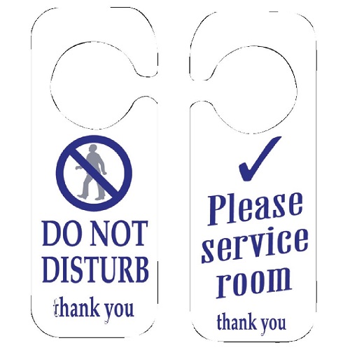 Do Not Disturb and Please Service Room Sign - Pack of 10