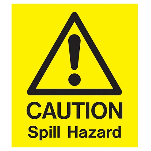 Caution Spill Hazard - Safety Warning 'A' Board