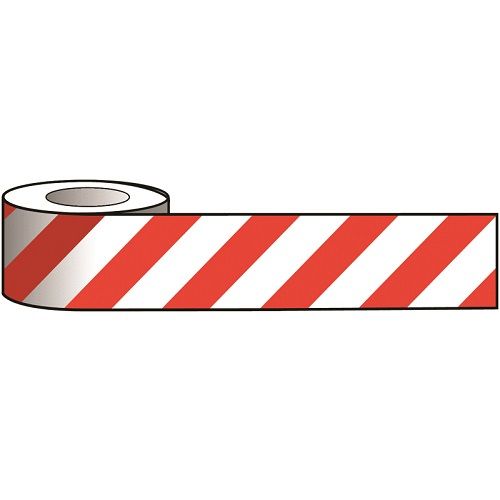 Reflective Tape Red / White 100 mm x 25 m