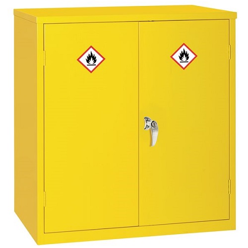 Dangerous and Flammable Substance Storage Cabinet Yellow 1000(H) x 915(W) x 457(D) mm