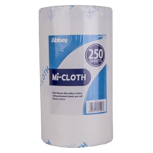 Mi-Cloth Microfibre Roll Blue 250 sheets 26 x 31 cm
