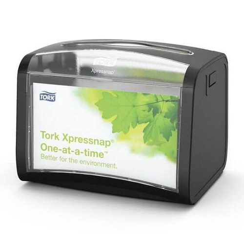 Tork Xpressnap Countertop Napkin Dispenser Grey