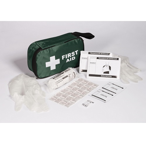 First Aid Kit in Zipper Bag 1 Person 11 x 18 x 5 cm