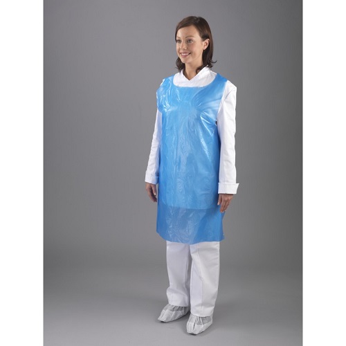 Polythene Aprons Flat Packed Blue 200's