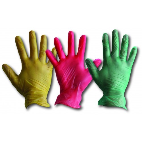 Vinyl Disposable Gloves Powder Free Green 100's S