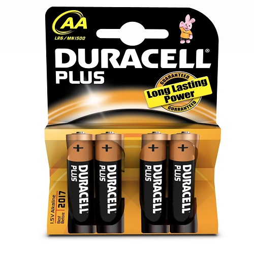 Duracell Plus AA Battery 4 Pack