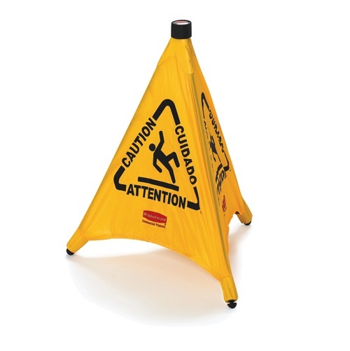 Pop Up Safety Cone Yellow