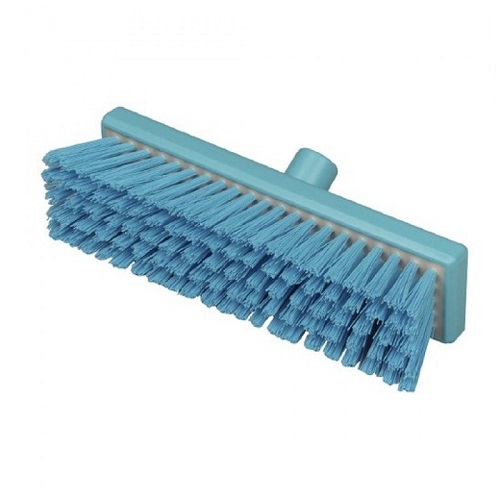 Hygiene Flat Sweeping Broom Stiff 300 mm Blue