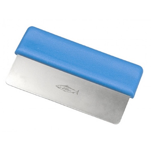 Hygiene Hand Scraper Stainless Steel Blade 155 mm Blue
