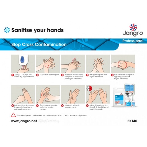 A4 Sanitise Your Hands Wall Chart