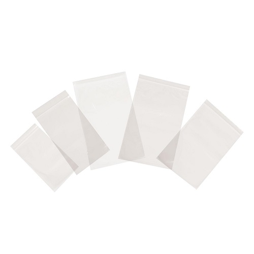 Plain Grip Seal Bags Clear Polythene 100 x 140 mm 4 x 5.5" 1000 Bags