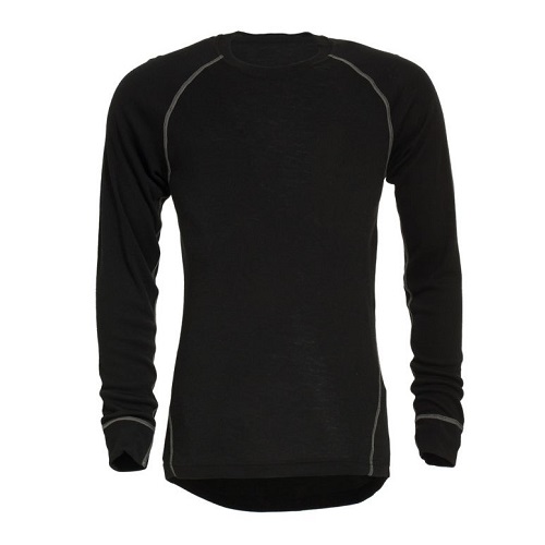 Tranemo Flame Retardant T Shirt Long Sleeves Black Medium