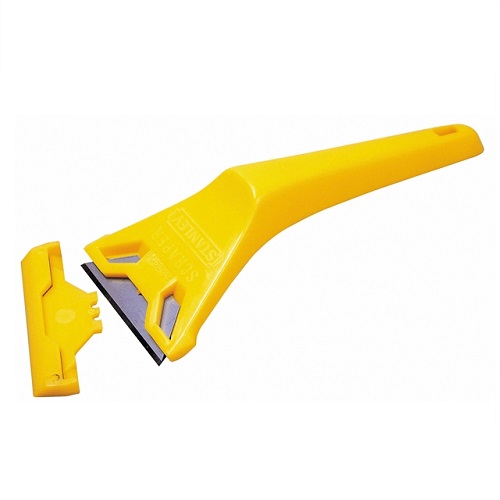 Stanley Yellow Window Scraper With Blade