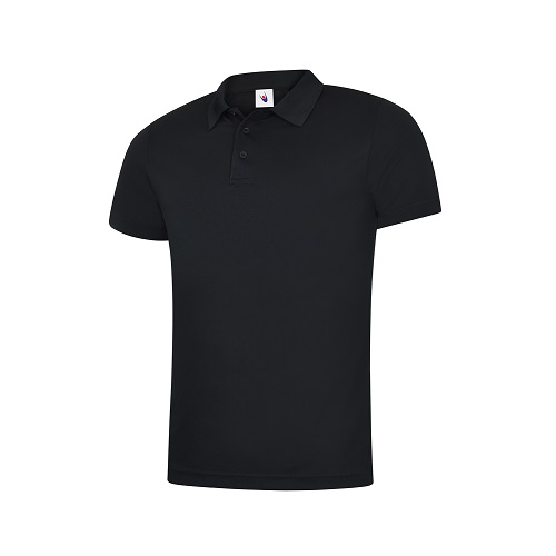 UC127 Mens Super Cool Workwear Polo Shirt Black X Small