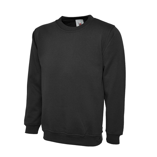 UC201 Premium Sweatshirt 350 gsm Black Medium