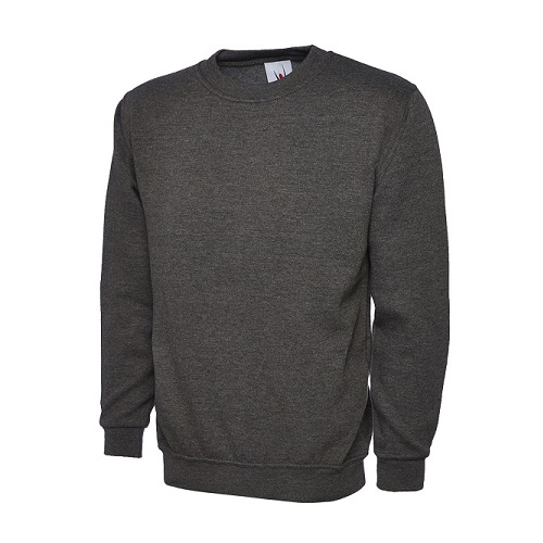 UC203 Classic Sweatshirt 300 gsm Charcoal Small