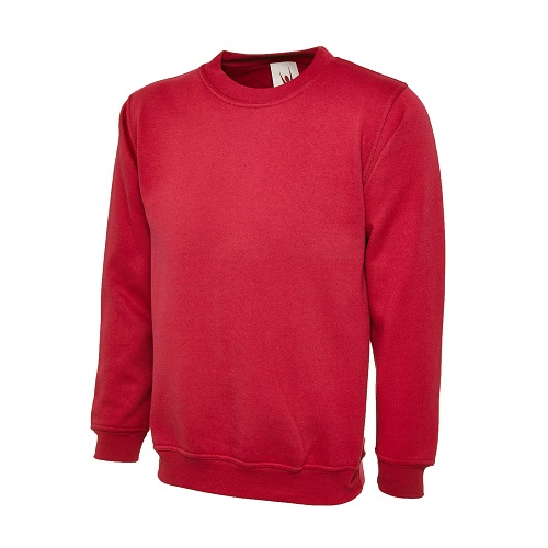 UC203 Classic Sweatshirt 300 gsm Red Small