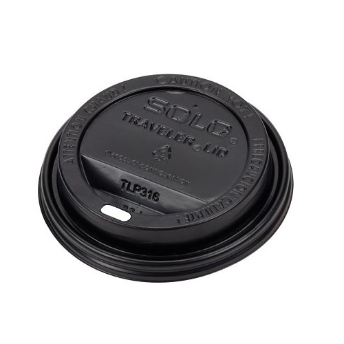 Lids for Ripple Cups 12-16 oz Black 1000's